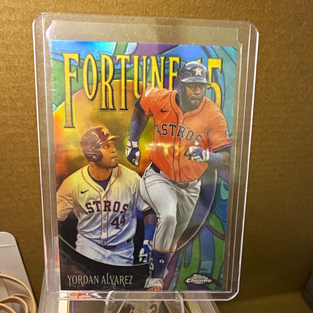 2025 Topps Chrome Fortune 15 Yordan Alvarez #F15-9 Houston Astros Insert